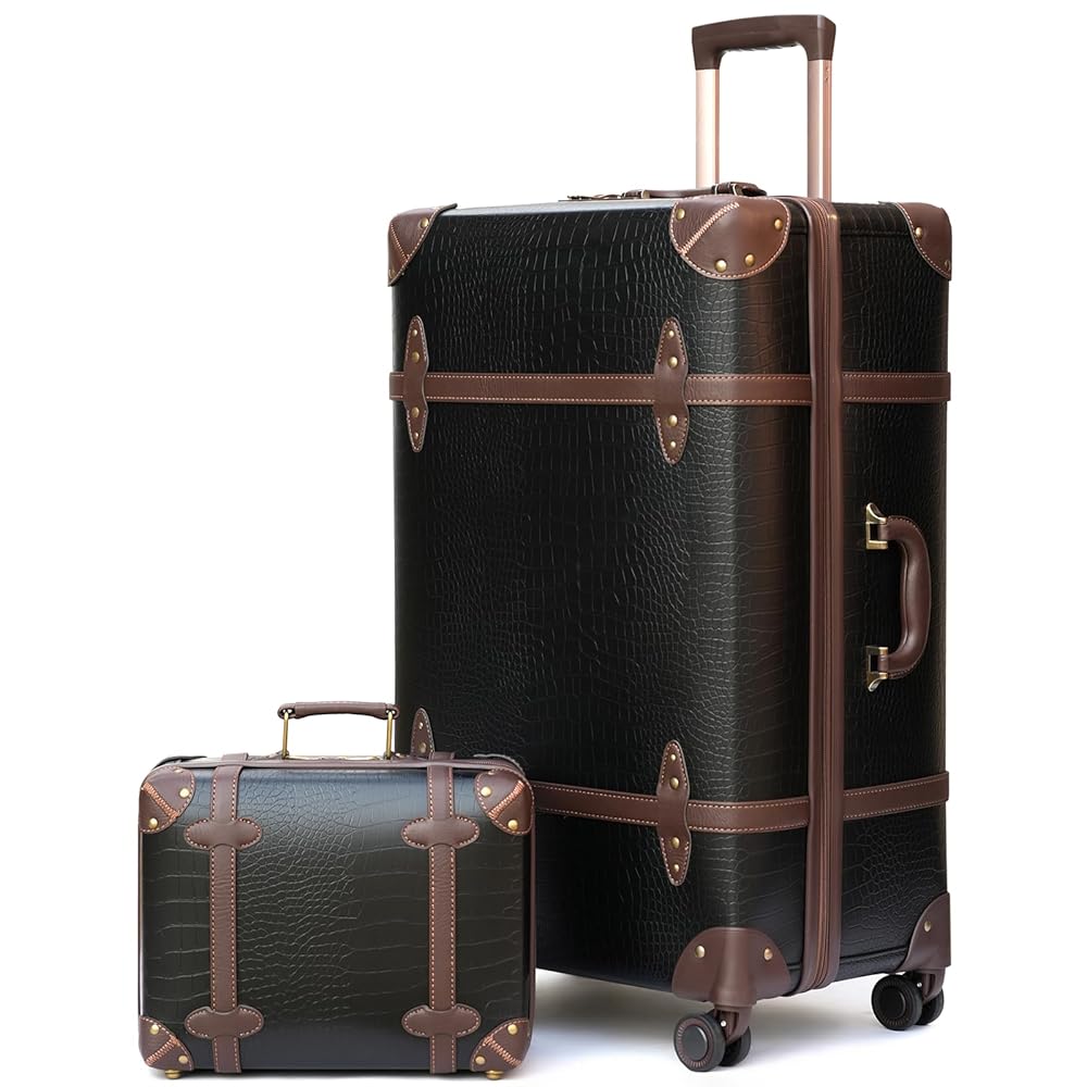 W double vintage set tee サイズ2 OVY Amazon.com | NZBZ Vintage Luggage Sets of 2, Vintage